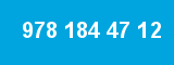 978 184 47 12